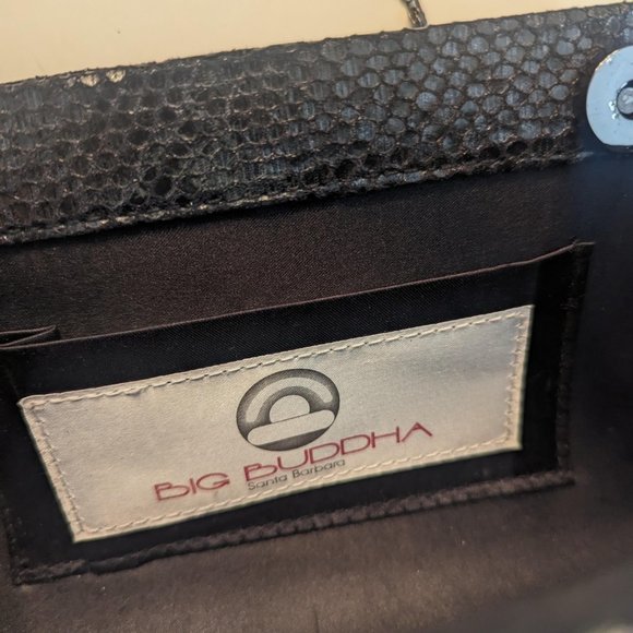 Big Buddha Sequin Camo Metallic Clutch with Optional Long Chain - Picture 4 of 6